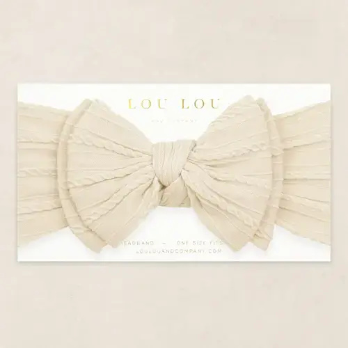 Cable Knit Headband - Oat