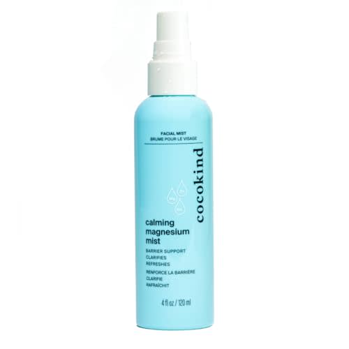 Cocokind Calming Magnesium Mist, Hydrating Facial Spray to Reduce Visible Redness, Clarifying Face Mist for Breakout-Prone Skin, Moisture Barrier Support, (4 fl oz, 1 Pack)
