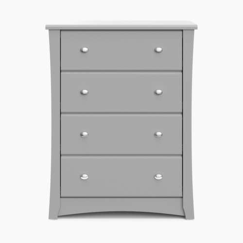 Storkcraft Crescent 4 Drawer Chest - Pebble Gray