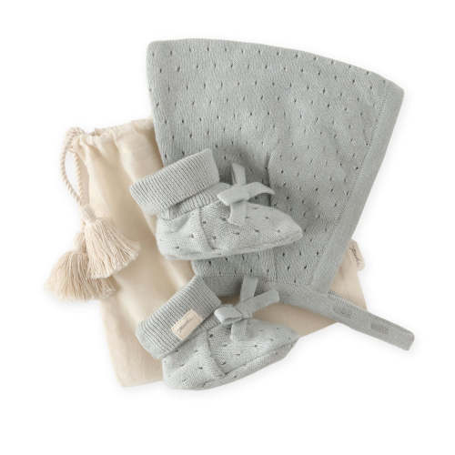 Pehr Pointelle Knit Gift Set - Soft Sea