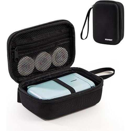 NIIMBOT Case Compatible with D11/D110/B18 Label Maker, Portable Carrying Bag Holder for Printer, Refill Labels, USB Cables (Case Only-Black)