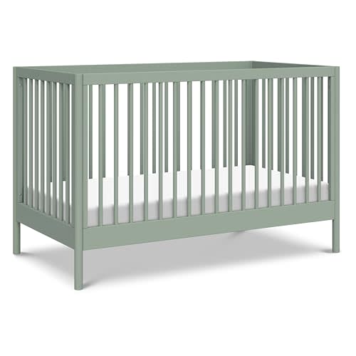 Davinci, Birdie 3-in-1 Convertible Crib, Light Sage, Easy Assemble, Greenguard Gold Certified