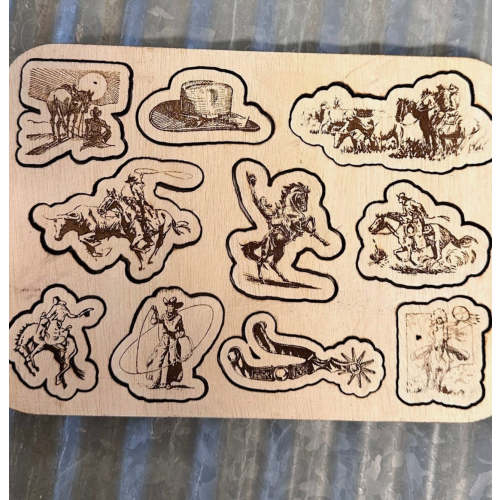 Western life kids wood puzzle