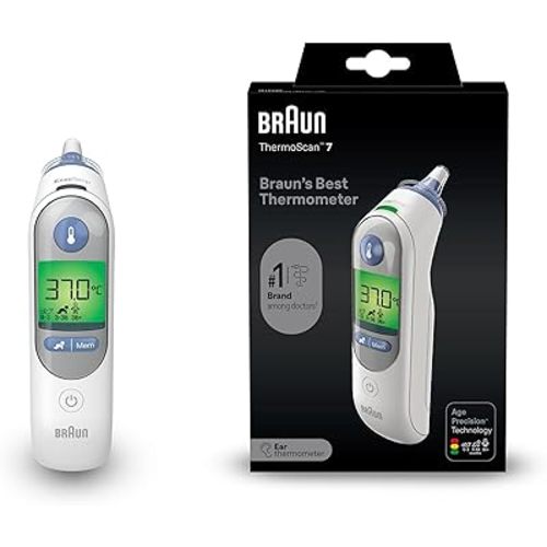 Braun Thermoscan 7 IRT6520 Thermometer + Bonus 40 ThermoScan Lens Filters