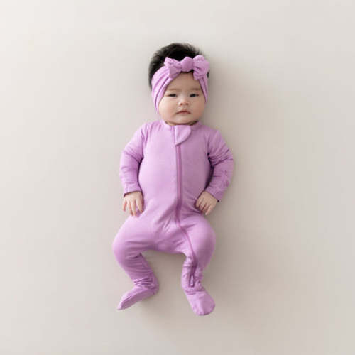Zippered Footie in Poi - Size 3-6