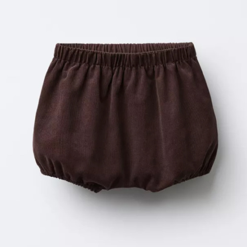 LINED FINE-WALED CORDUROY BLOOMERS - Eggplant | ZARA United States