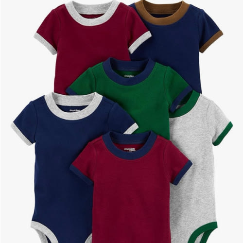 Simple Joys by Carter's Baby-Boys 6-Pack Short-Sleeve Bodysuit