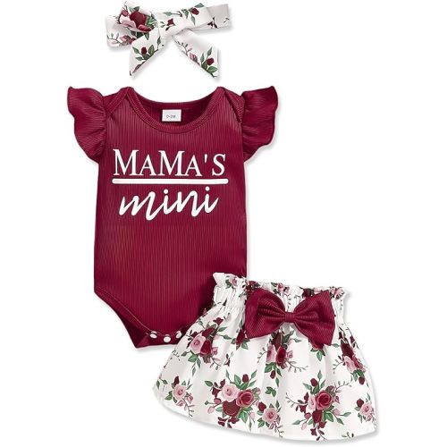 Newborn Infant Clothes Baby Girl Dress Summer Toddler Outfit Cute Girl Romper Skirt Set+Headband