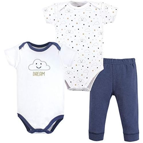Hudson Baby Unisex Cotton Bodysuit and Pant Set