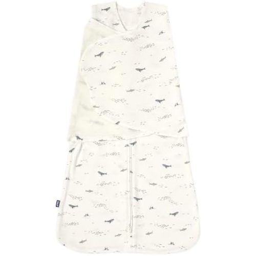 HALO SleepSack Swaddle | Cotton | 1.5 TOG | 68-75°F | 6-12 lbs |Ocean