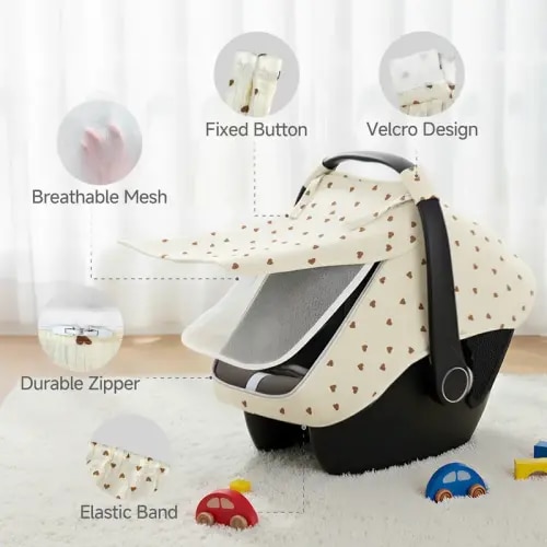 All - Around Baby Car Seat Cover - 360° Protection, Windproof - TikTok Shop