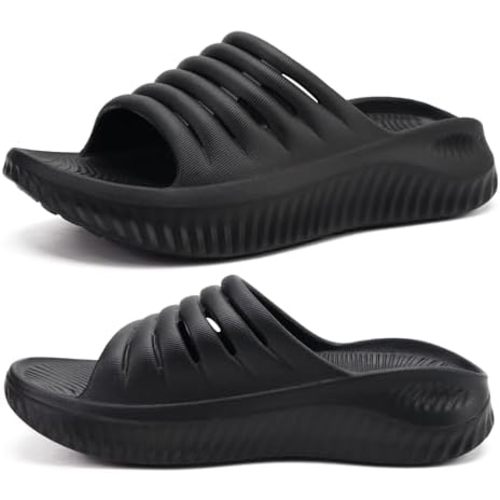 KuaiLu Recovery Sandals Women With Comfortable Arch Support Sport Slides