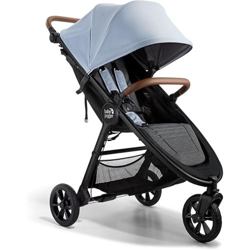 Baby Jogger City Mini GT2 Single Stroller Eco-Friendly Series Slate Fog Four-Way Use with Infant Car Seat Adapters Included