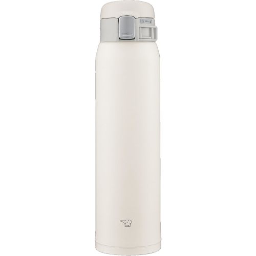 Zojirushi SM-SF60-WM Water Bottle, Direct Drinking, One-Touch Opening, Stainless Steel Mug, 20.3 fl oz (600 ml), Pale White