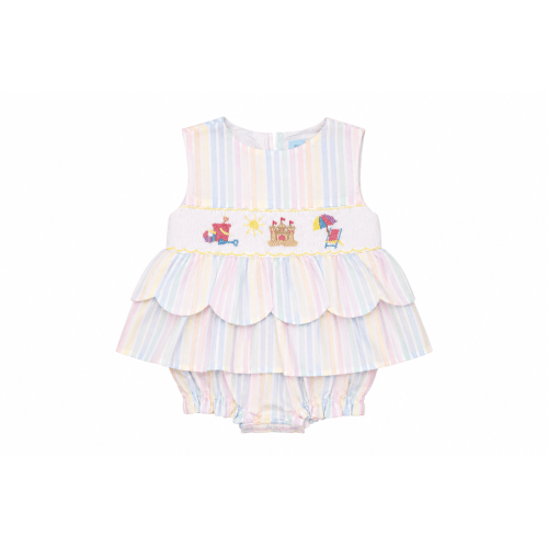 Beach Breeze Smocked Skirted Bubble