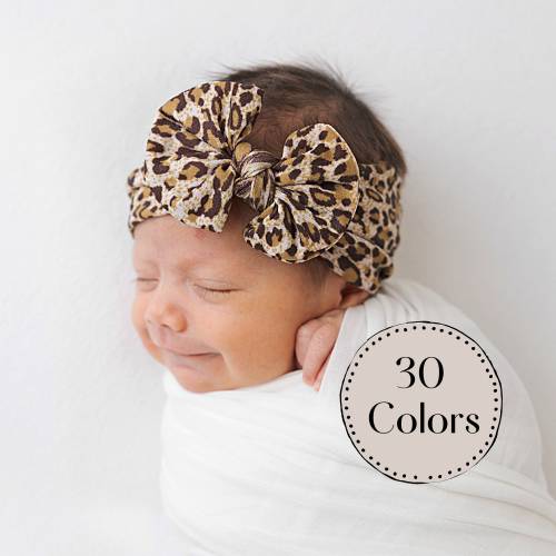 PICK COLOR Bow Baby Headbands, Baby Girl Headband, Newborn Headbands, Baby Girl Bows, Baby Turbans, Baby Bows, Stretchy Soft Nylon Headwraps