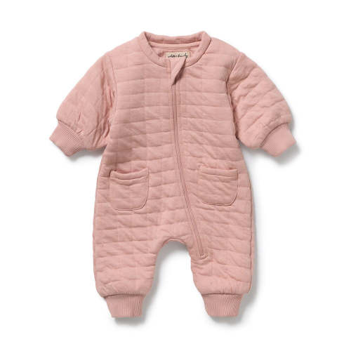 Rose Organic Quilted Growsuit | Growsuit | Wilson + Frenchy