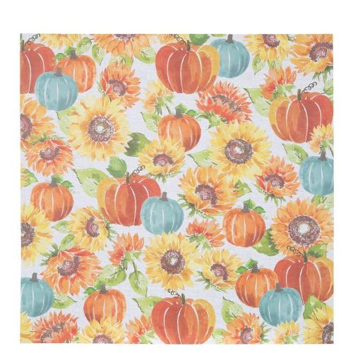 Pumpkin & Sunflower Scrapbook Paper - 12" x 12"