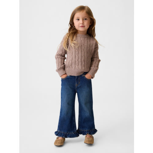 Baby & Toddler Ruffle-Hem Stride Jeans
