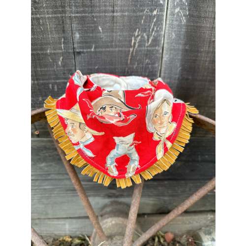 Cowboy Jeb Red Bandana Buckaroo Baby Bib
