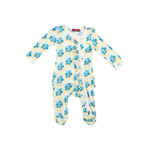 Newborn Girls Floral Ruffle Zipper Footed Coveralls | Baby | Marshalls