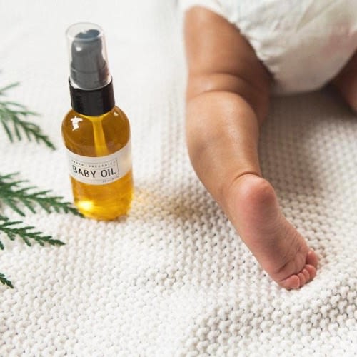 Calendula-Infused Baby Massage Oil · Organic · Non-Toxic · Vegan