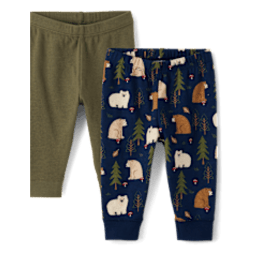 Baby Boys Bear Pants 2-Pack - BLUE | The Children's Place