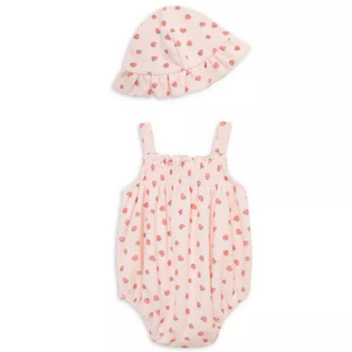 Little Me: Berries Bubble Bodysuit & Hat Set