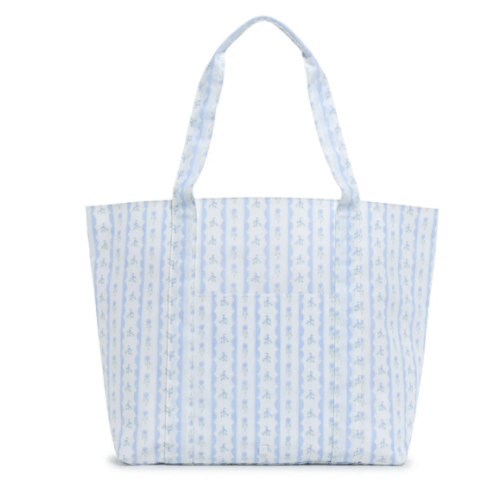 X-Large Tote - Ribbon Floral Blue