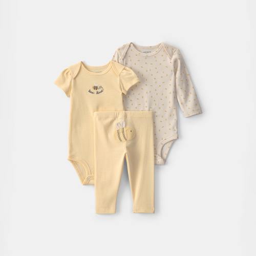 Carter's Baby Girls 3-pc. Pant Set, Color: Yellow - JCPenney