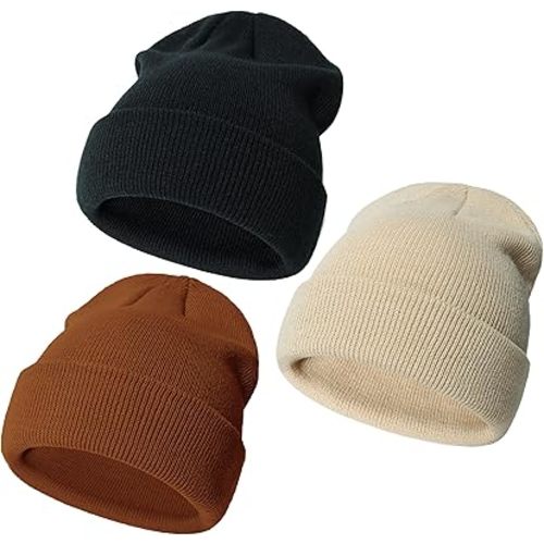 YMYDYFC Baby Beanie 3Pack Toddler Beanie Infant Knit Hat Baby Winter Hats for Boy Girl Winter Clothes Warm Knit Cap 0-6Years