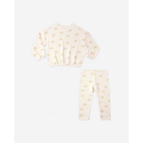 Spongey Knit Set Yellow Daisy