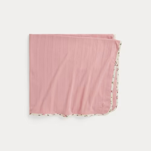 Pointelle-Knit Cotton Blanket