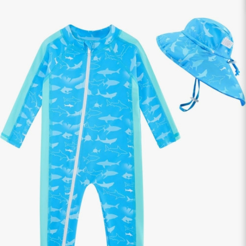Amazon.com: UNIFACO Infant Bathing Suits Baby Boy Shark Rashguard Swimsuit UPF 50+ One Piece Beach Swimwear SPF Clothing : Clothing, Shoes & Jewelry