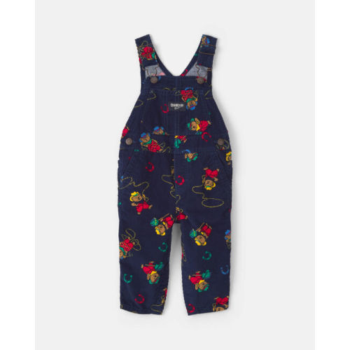 Baby Bear Corduroy Overalls - Navy Blue - OshKosh B'gosh | Carter's