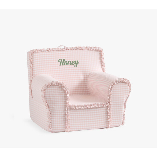 Kids Anywhere Chair, Sepia Rose Ruffle Gingham