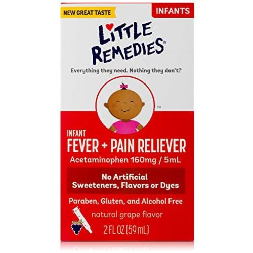 Little&nbsp;Remedies&nbsp; Infant Fever & Pain Reliever with&nbsp;Acetaminophen&nbsp;| Grape |&nbsp; 2 FL OZ