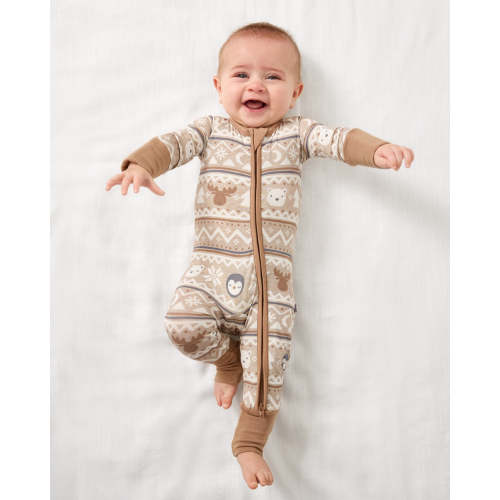 Frosty Fair Isle Zippy | Little Sleepies
