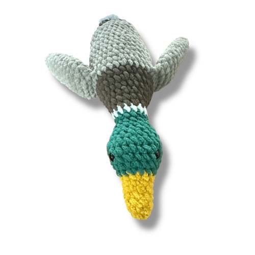Crocheted Flying Mallard