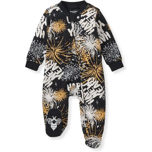 Burt's Bees Baby Boys' Organic Cotton, Sleep and Play Footed Pajamas
