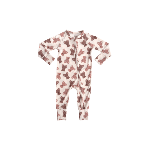 Teddy Bear Zipper Romper