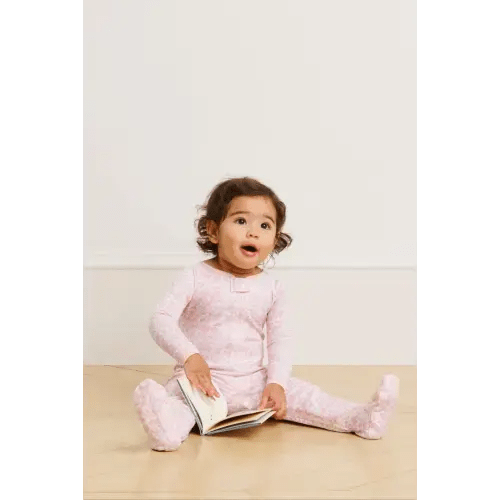 LAKE | Baby | Pima Cotton Pajamas | Hydrangea Baby Sleeper