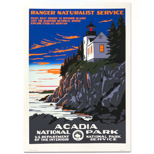 Acadia National Park WPA Travel Poster