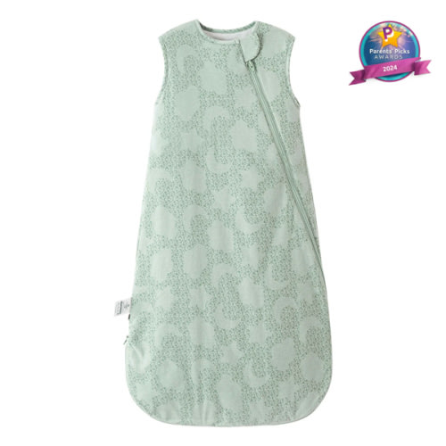 All Season Sleeveless Sleep Sack 1.0 TOG - Organic Cotton & Camel Wool - Mint Sky