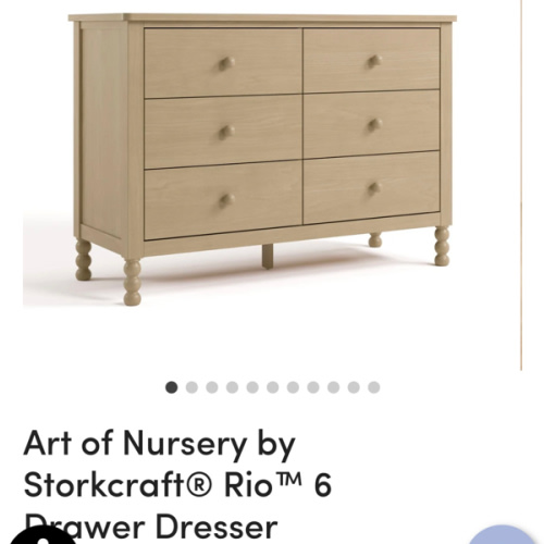 Art of Nursery by Storkcraft® Rio™ 6 Drawer Dresser