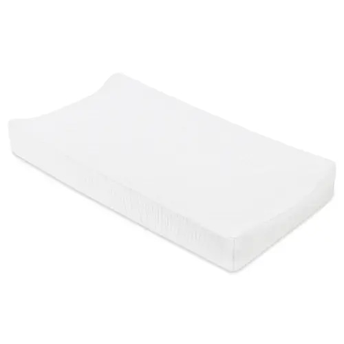 Babyletto | Quilted Changing Pad Cover in GOTS Certified Organic Muslin Cotton - White