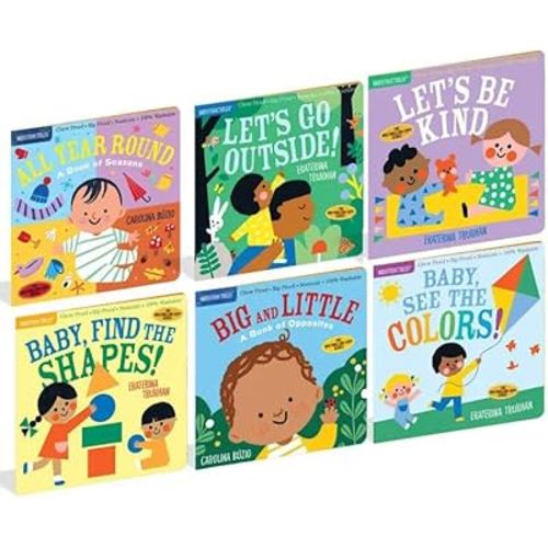 Indestructible Series Fun 6-Book Collection Set - Chew-Proof, Rip-Proof, and Washable Baby Books - All Year Round, Let’s Go Outside!, Let’s Be Kind, Baby Find the Shapes!, Big and Little, Baby See the Colors!