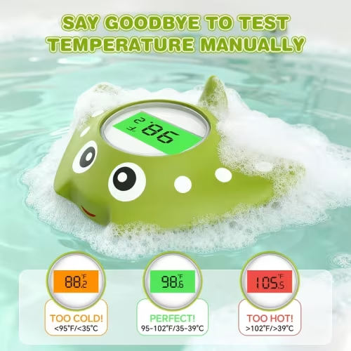 automatic bathtub thermometer floating bath toys three mode - Temu