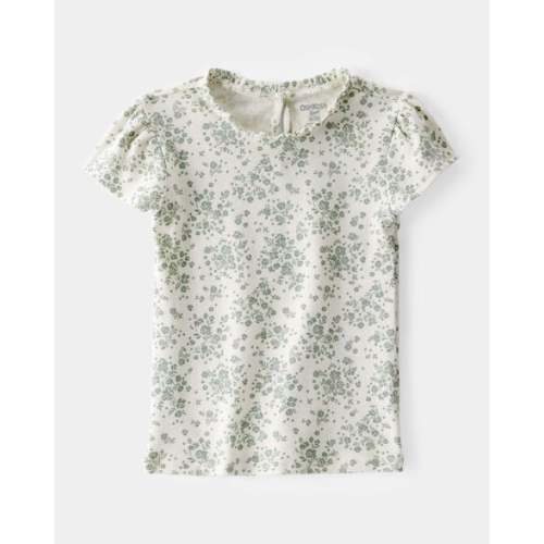Toddler Floral Short-Sleeve Fashion Top - Green/White - OshKosh B'gosh | Carter's