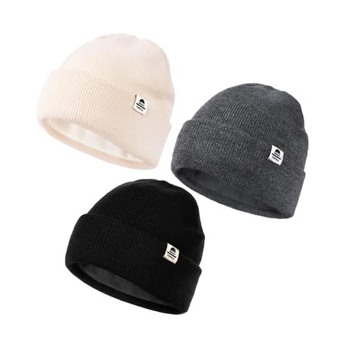 FURTALK Baby Beanie Fleece Lined Toddler Winter Hat Boys Girls Knit Warm Beanies Kids Ski Hats for 0-8 Years